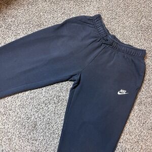 Nike Sportswear Club Fleece Joggers Mens Small Black Sweatpants